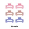 Imagen de Pinzas para cabello Ushas  x 6 unidades - Surtidas