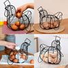 Imagen de Canasto de Metal Para Huevos Canasto Diseño Gallina
