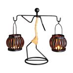 Imagen de Candelabro Doble En Hierro Estilo Nórdico Figura Femenina