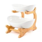 Imagen de Frutero Bandeja 2 Niveles con base de bambú