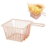 Imagen de Canasto metal cuadrado con asa para mesa-12,5X12,5X8cm-2 col