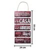 Imagen de Colgante decoratico Bienvenidos -24x50cm-MDF