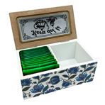 Imagen de Caja de té 2 Divisiones - Tapa estampada MDF