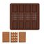 Imagen de Molde de silicona Para Chocolates Plancha x 12 con 3 diseños dif.