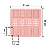 Imagen de Molde de silicona Para Chocolates Plancha x 12 con 3 diseños dif.