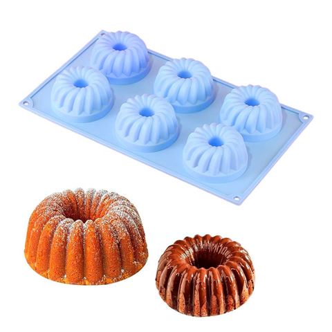 Imagen de Molde de silicona para 6 cake