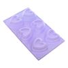 Imagen de Molde de silicona para 6 corazones