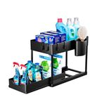 Imagen de Estante rack organizador para cocina mesada 2 niveles con cajón