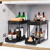 Imagen de Estante rack organizador para cocina mesada 2 niveles con cajón