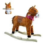 Imagen de Caballito mecedor musical con base de madera juguete