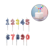 Imagen de Velas numeros coloridos- del 0 al 9-blister 7cm.