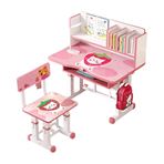 Imagen de Escritorio infantil -Mesa silla con estante y biblioteca