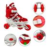 Imagen de Patines 4 ruedas 2 en línea + 2 traseras Extensibles T. 35 al 38