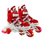 Imagen de Patines 4 ruedas 2 en línea +2 traseras Extensibles T. 39 al 42