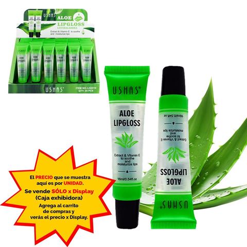 Imagen de Brillo labial con Aloe y vitamina E Ushas