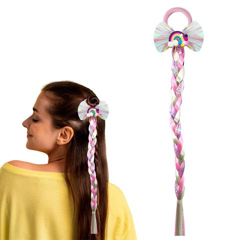 Imagen de Colita de pelo Colero Trenza fantasía con aplique