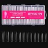 Imagen de Tips soft gel extensiones de uñas extra largas 240 unidades