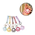 Imagen de Llavero de goma huella animal  Diseños SURTIDOS.