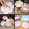 Imagen de Almohadón Pata De Gato - Asiento Puff Peluche Huella