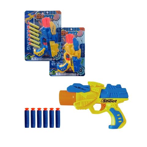 Imagen de Pistola lanza dardos en blister-20x15cm.