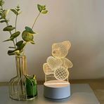 Imagen de Lámpara veladora luz led 3 D - Figuras decorativas