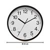 Imagen de Reloj de pared redondo blanco y negro - 25,5cm