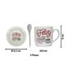 Imagen de Taza en cerámica Con plato y cuchara - Diseño Feliz Cumpleaños