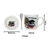 Imagen de Taza ceramica con cuchara y plato en caja regalo-16,5x18x9,6