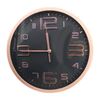 Imagen de Reloj de pared redondo bronce y negro - 28,5cm.