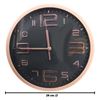 Imagen de Reloj de pared redondo bronce y negro - 28,5cm.