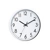 Imagen de Reloj de pared redondo blanco y negro clasico- 29,5cm.