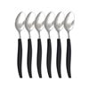 Imagen de Cucharas acero inox.-2 colores X 6 pc-19,5cm