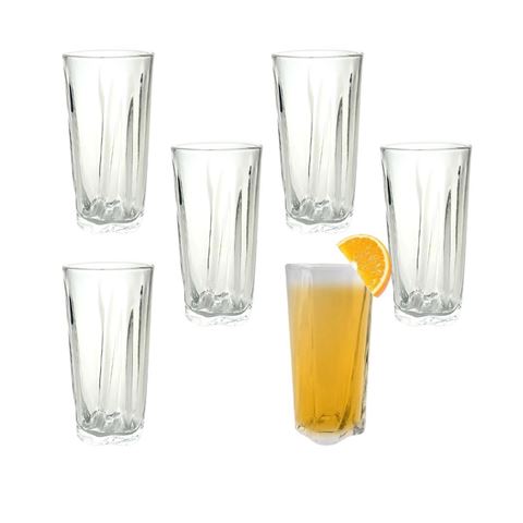 Imagen de Vasos de vidrio X 6 en caja- 6,8x13,6cm.