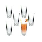 Imagen de Vasos de vidrio X 6 en caja- 6,8x13,6cm.