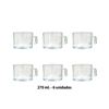 Imagen de Set x 6 Tazas de vidrio 270ml