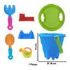 Imagen de Balde con accesorios para playa 7 pc.