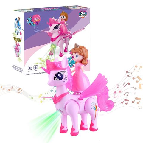 Imagen de Princesa en pegasus- 22x25cm.