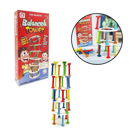 Imagen de Juego torre de equilibrio en caja-15x29,5x4cm.