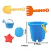 Imagen de Balde con accesorios para playa 7 pc.