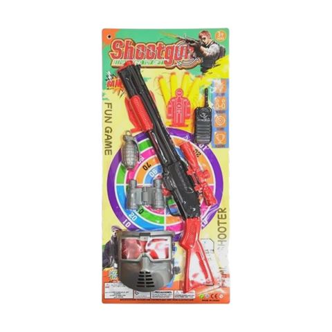 Imagen de Escopeta de dardos con accesorios y mascara en blister- 52x1