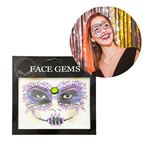 Imagen de Stickers gemas Piedritas Decoración Rostro -Fiesta Halloween Disfraz