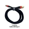 Imagen de Cable USB  C - 2 metros  Cordón negro