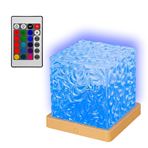 Imagen de Lampara cubo cristal con control remoto 16 colores-USB