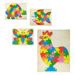 Imagen de Puzzle animales coloridos