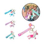 Imagen de Llavero Unicornio Con correa y Aro gancho - Diseños surtidos.