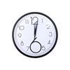 Imagen de Reloj de pared redondo negro y blanco 2 numeros grandes- 29,
