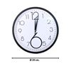Imagen de Reloj de pared redondo negro y blanco 2 numeros grandes- 29,