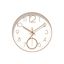 Imagen de Reloj de pared redondo dorado y blanco 2 numeros grandes- 29