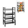 Imagen de Rack Organizador 1 estante 3 canastos - En metal con ruedas