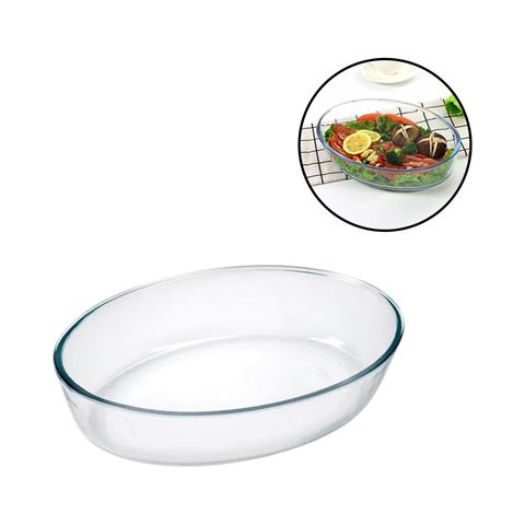 Imagen de Fuente de vidrio transparente redonda honda